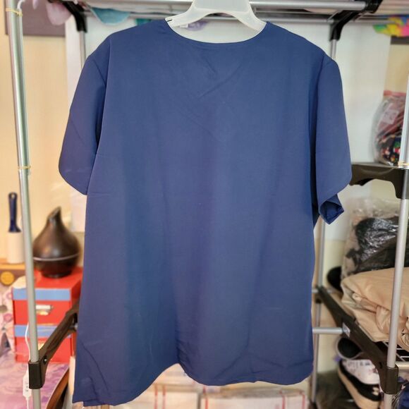 Jockey Scrub Top Fitted (Women's Cut) SS Navy - Size 4XL NWT - Picture 2 of 5